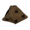 Coffee Claw Clip with Linen Bow