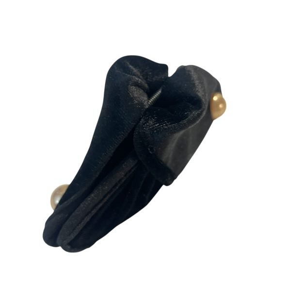Elegant Black Velvet Claw Clip