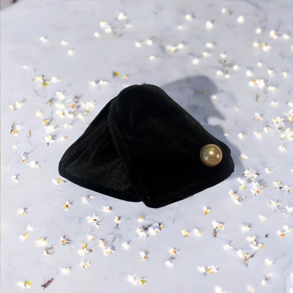 Elegant Black Velvet Claw Clip