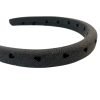 HB004-04 Gray Headband with Heart Dot