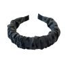 HB005-03 Gray Ruched Headband with Bow pattern