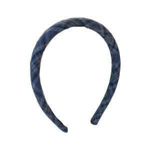 HB011-01 Blue Classic Plaid Headband