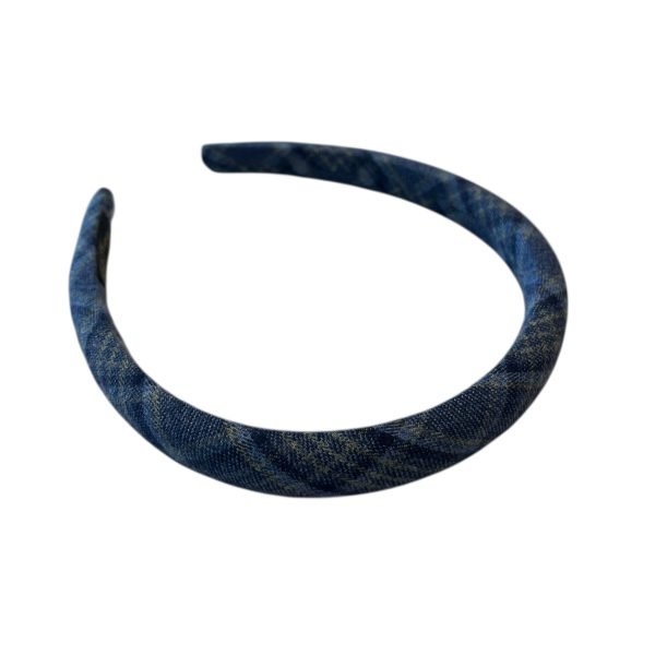 HB011-02 Blue Classic Plaid Headband