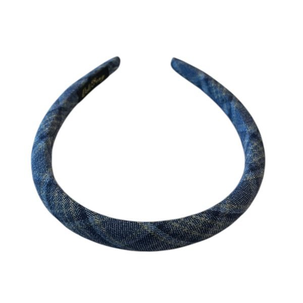 HB011-03 Blue Classic Plaid Headband