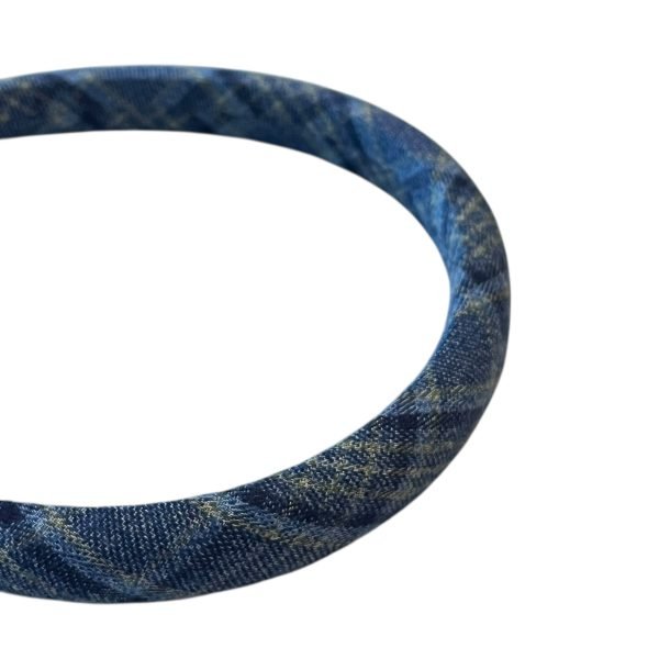 HB011-04 Blue Classic Plaid Headband