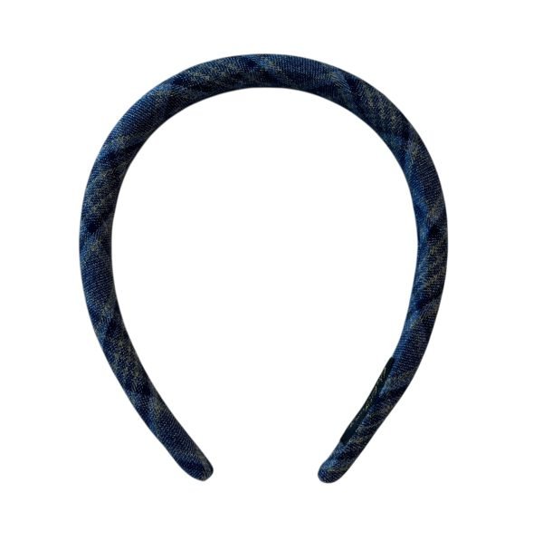 HB011-05 Blue Classic Plaid Headband