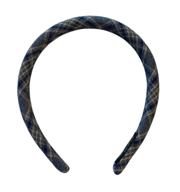 HB012-04 Gray Classic Plaid Headband