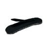 Gray Snap Hair Clip with Golden Heart