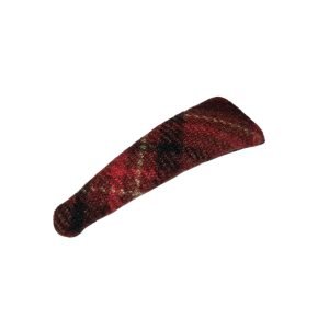 Red Plaid Snap Hair Clip