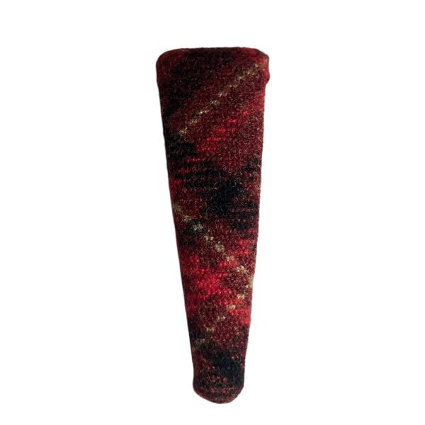 Red Plaid Snap Hair Clip