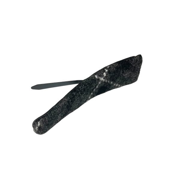 Black Plaid Snap Hair Clip