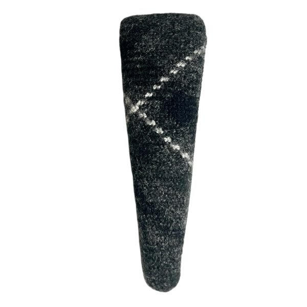 Black Plaid Snap Hair Clip
