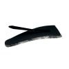 Gray Plaid Snap Hair Clip