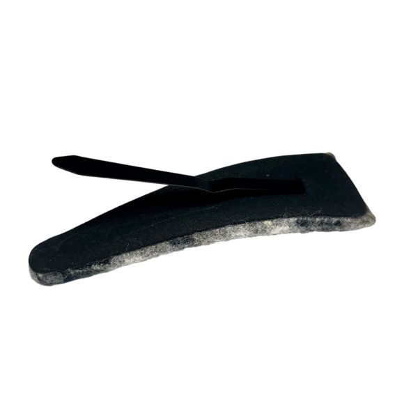Gray Plaid Snap Hair Clip