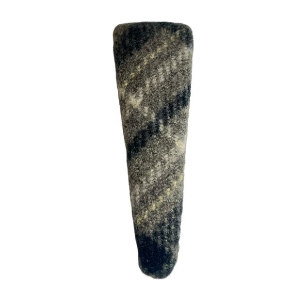 Gray Plaid Snap Hair Clip