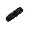 Black Bow Artificial Leather Snap Hair Clip