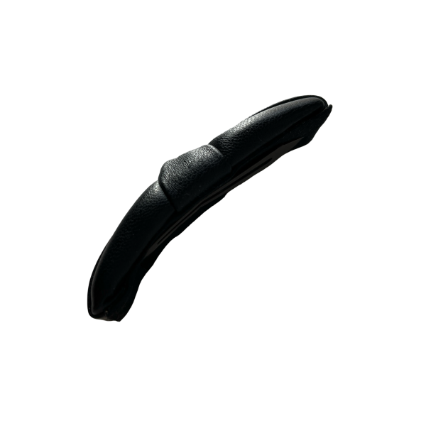 Black Bow Artificial Leather Snap Hair Clip