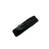 Brown Bow Artificial Leather Snap Hair Clip