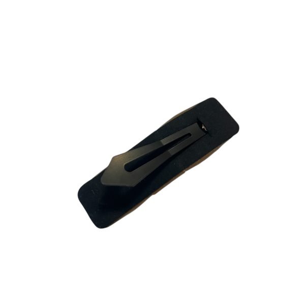 Brown Bow Artificial Leather Snap Hair Clip