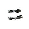 Black & White Lace Hair Clip with Bow
