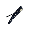 Navy Polka Dot Floral Hair Clip