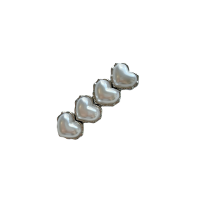HC016-01 Pearl Heart-shaped Hair Clip