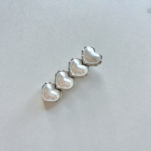 Pearl Heart-shaped Hair Clip