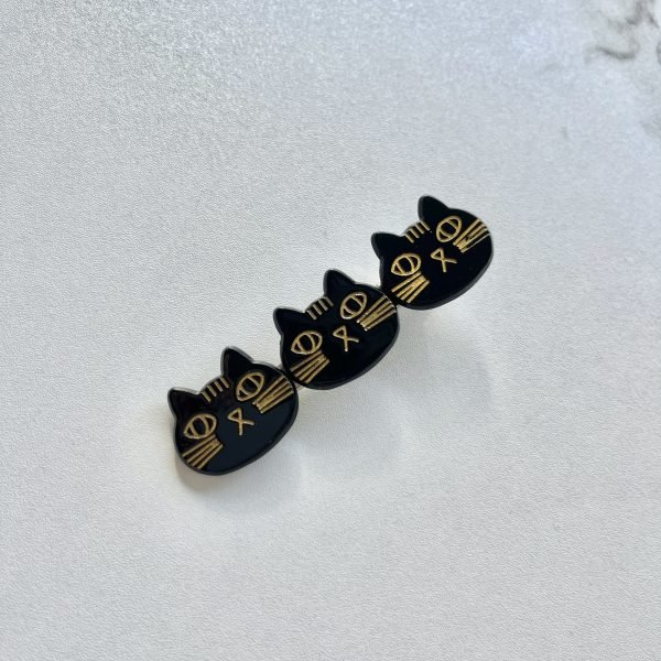 Cute Black Cat Hair Clip