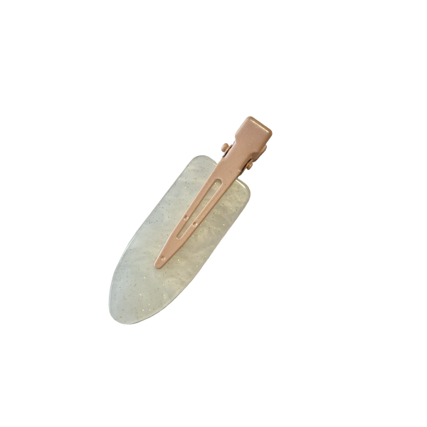 Beige Acetate Hair Clip