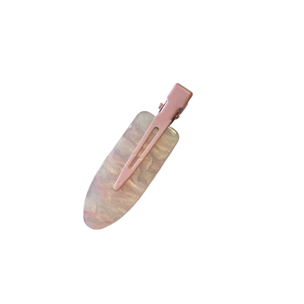 Iridescent Pink Acetate Hair Clip