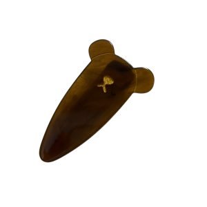 HC020-01 Bear-shaped Brown Acetate Hair Clip