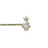 Golden Hair Clip with Pearl
