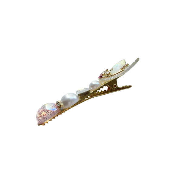 Pink Mermaid Pearl Hair Clip