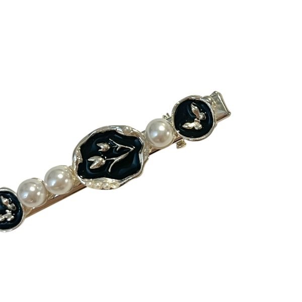 Grace Black Tulip Hair Clip