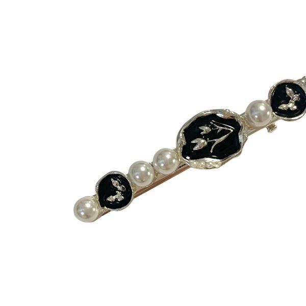Grace Black Tulip Hair Clip