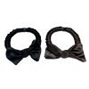 Black & Brown Bow Hair Tie Set