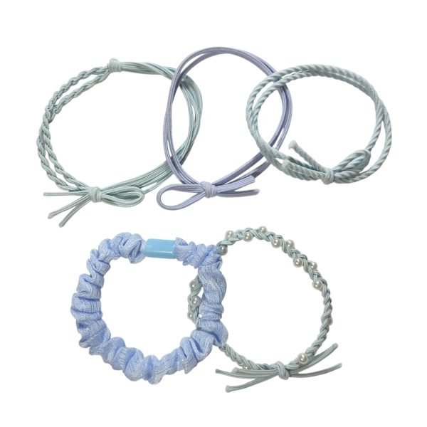 Powder Blue Ocean Hair Tie Set