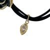 HT005-03 Elegant Black Camellia Hair Tie