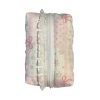 Pink & White Bow Makeup Bag with Quilted Heart pattern