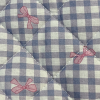 Purple Plaid Bow Makeup Bag