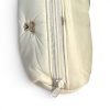 Creamy Teddy Bear Embroidered Makeup Bag