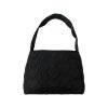 SB002-02 Black Heart Quilted Shoulder Bag