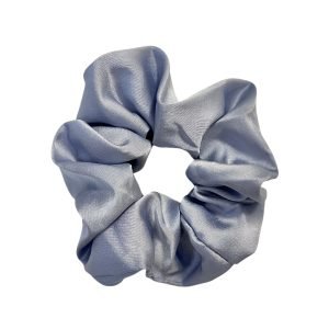 Classic Blue Satin Scrunchie