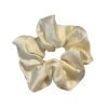Classic Beige Satin Scrunchie