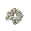 Elegant Beige Satin Scrunchie