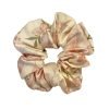 Pink Vintage Satin Scrunchie