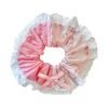 Pink Lace Bunny Floral Scrunchie