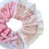 Pink Lace Bunny Floral Scrunchie