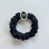 Black Vintage Bow Scrunchie