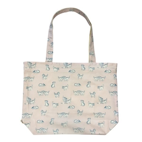 Pink Cat Tote Bag